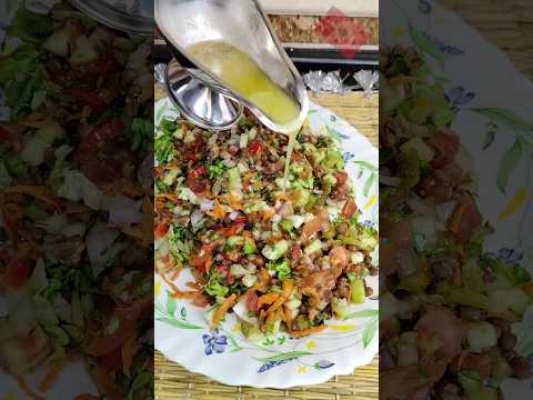 سلطة العدس و الخضر    اكسبلور  وجبة سريعة غداء خفيف