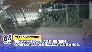Caught on CCTV! The Moment a Grocery Store in Bangil Was Burglarized by a Gang