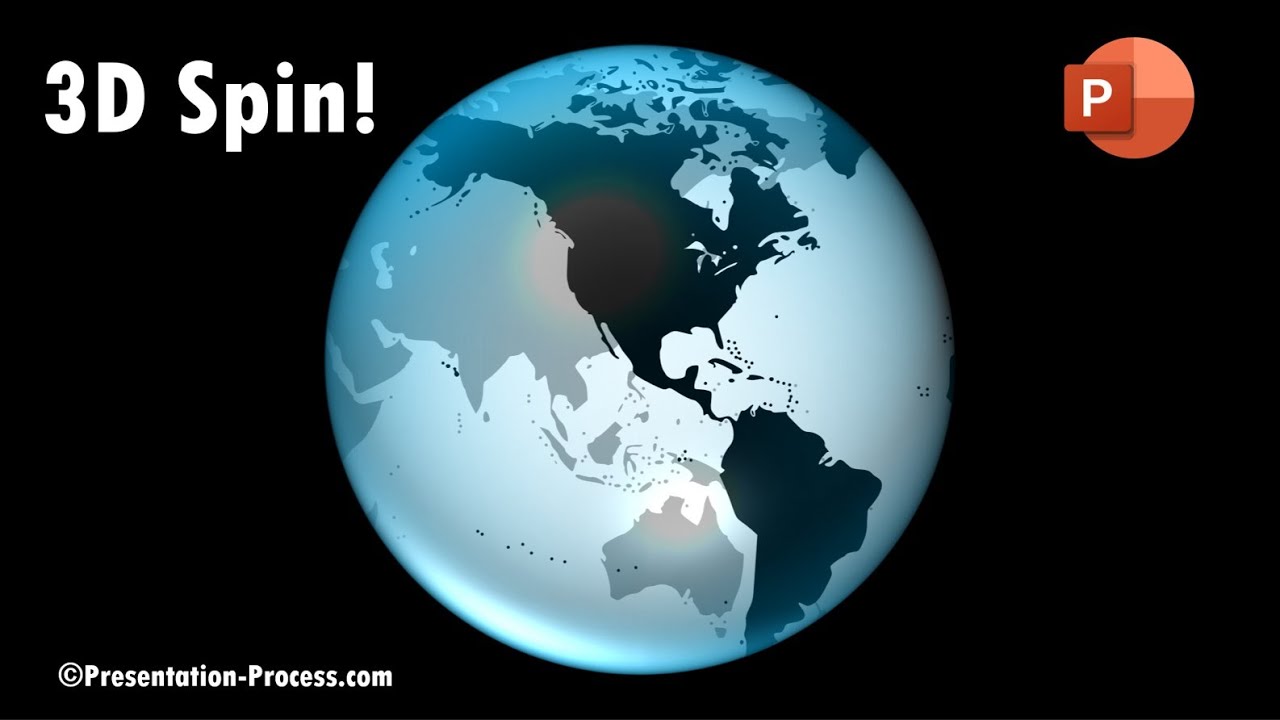 Realistic Spinning Globe Animation Effect in PowerPoint - YouTube