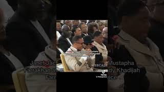 Janet Jackson and Mustapha Farrakhan at His Mother s funeral