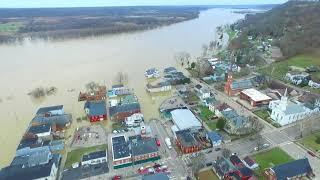 Flood 2018, Aurora Indiana drone footage.