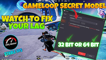 🔥 Ultimate GameLoop Lag Fix | Just One Model Change 💥 All Lag & FPS Drops Fixed | Secret Settings