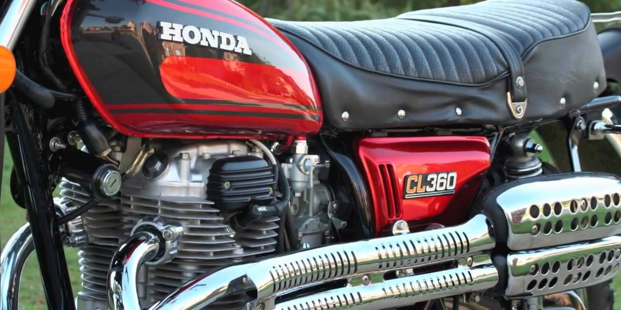 1975 Honda Cl360 Scrambler Restored Youtube