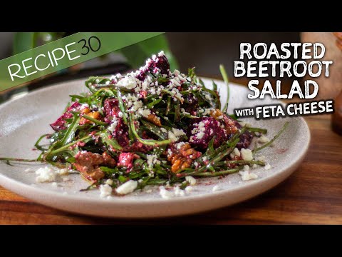 Video: Baked Beetroot Salad With Feta Cheese