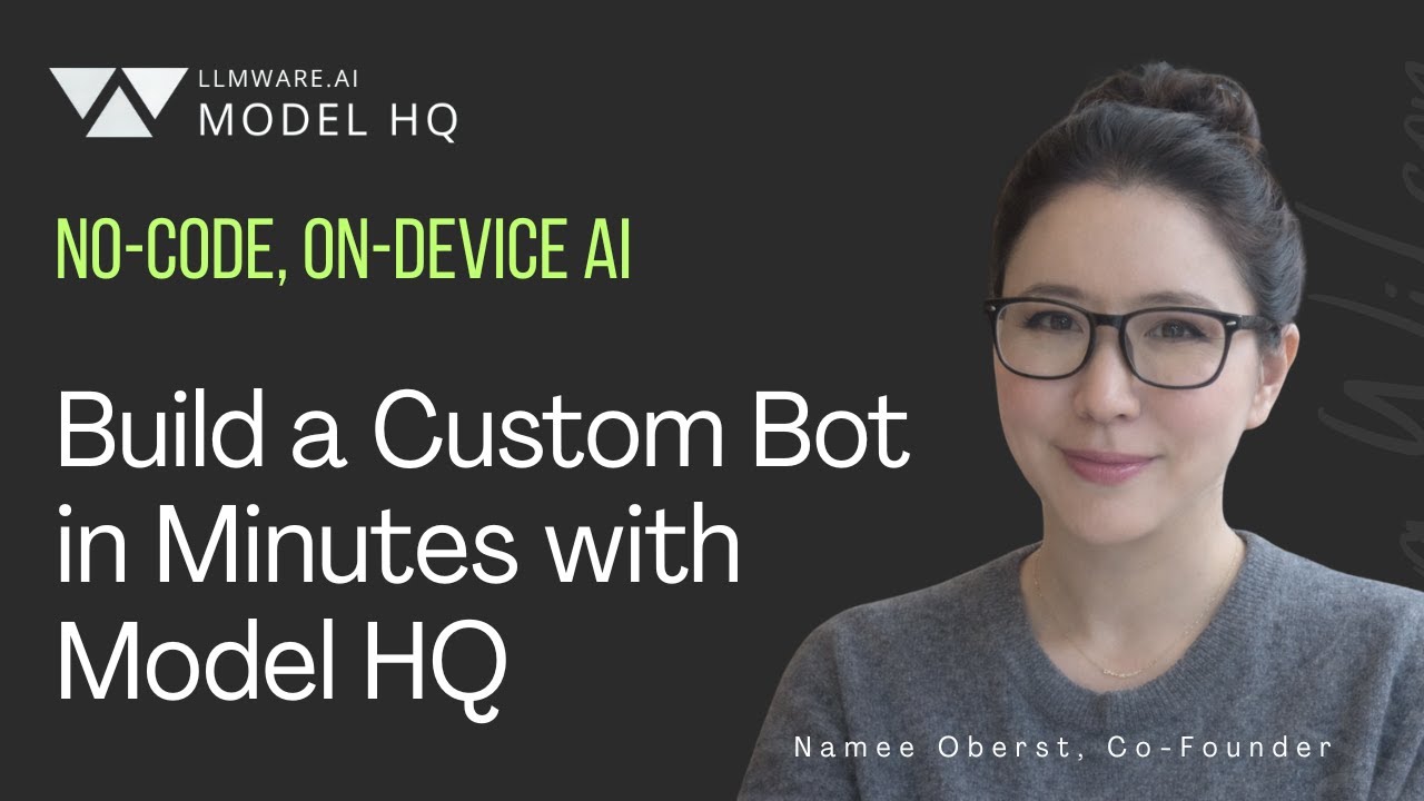 Model HQ interface showing custom AI bot creation