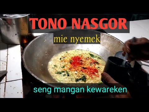 Menu cara masak mie nyemek pedes, porsi kuli. Yang Bergizi