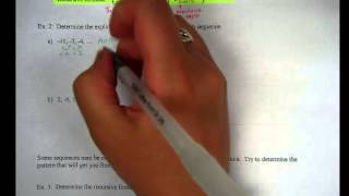 Lesson 7.4 part 2- Changing from explicit to recursive formula (and vice versa