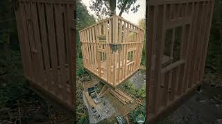 Treehouse with Rope Suspension (Amazing Hanging Structure)