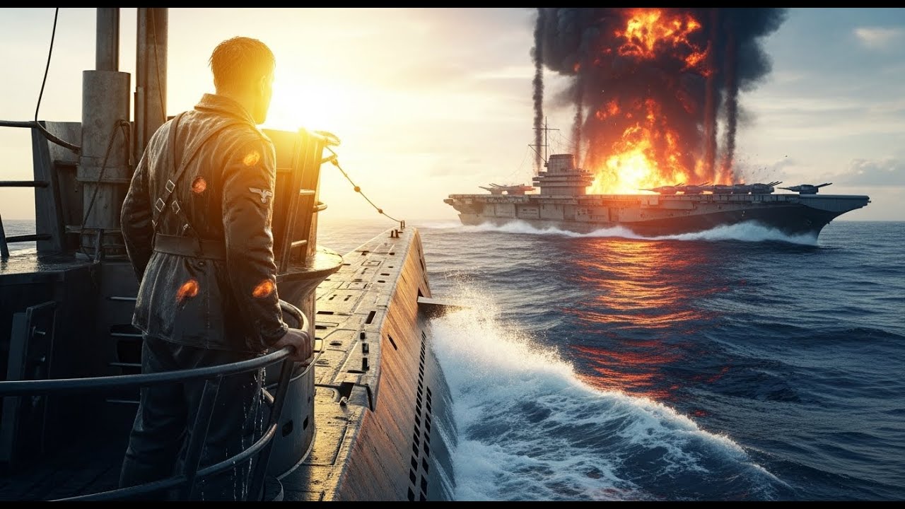 Deutscher U-Boot-Kapitän versenkte FLUGZEUGTRÄGER mit beschädigtem U-Boot