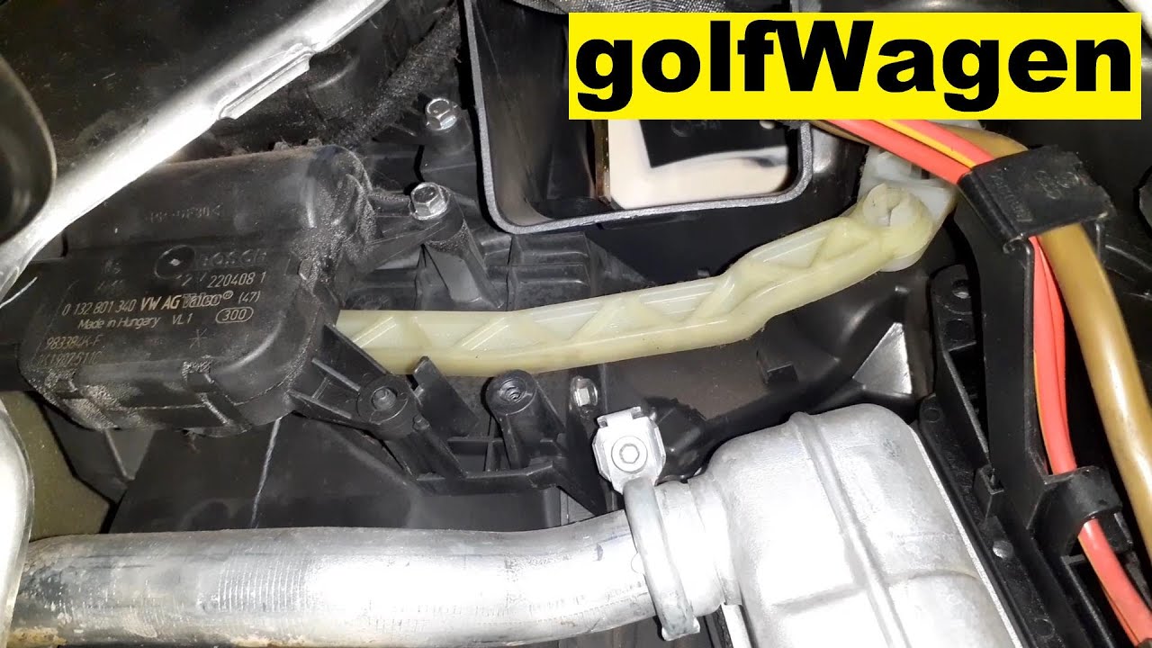 VW Golf 5 temperature flap replacement V158 /V68/ 