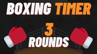 3 Round Boxing Timer with *CLACKS* at Final 10 seconds