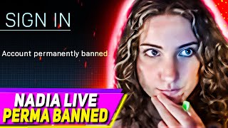 Nadia PERMA BANNED LIVE ON STREAM in Warzone