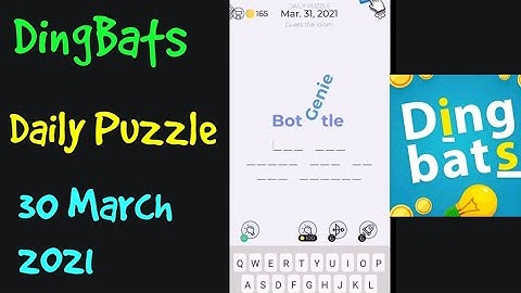 Dingbats Daily Puzzle 30 March 2021 solution or walkthrough