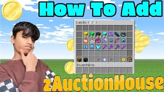 How To Add zAuctionHouse In Minecraft Server For Free