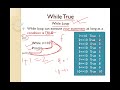 WhileTrue in python(video2 )