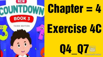oxford  new countdown book 3 third edition || chapter 4 || Exercise 4C || Q4_Q7 solved