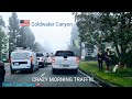 DCT🚘 Coldwater Canyon. Daily morning rush hour traffic. Los Angeles,  California,  USA