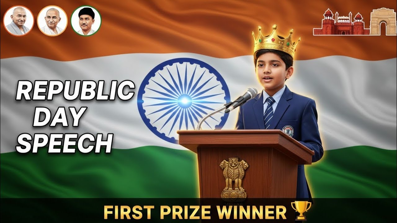 Republic Day Speech 🇮🇳 | 26 January English Speech | Proud to Be Indian | Informational English 