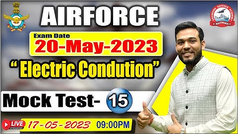 अग्निवीर 2023 | Chapter wise Mock Test:- 15 ( Electric Conduction ) | Physics by Shashank sir
