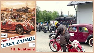 Závod historických automobilů s parním vlakem (Memoriál Václava Zapadlíka 2024)
