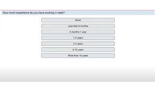 USPS: Q15 | How much experience do you have working in retail?