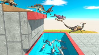 Jump Over The Shark Pool  Animal Revolt Battle Simulator