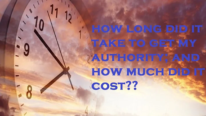 How long did it take to get my Authority??