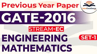 Engineering mathematics - Question & Solutions - Year 2016 (Set -01) | GATE | GateExcellence