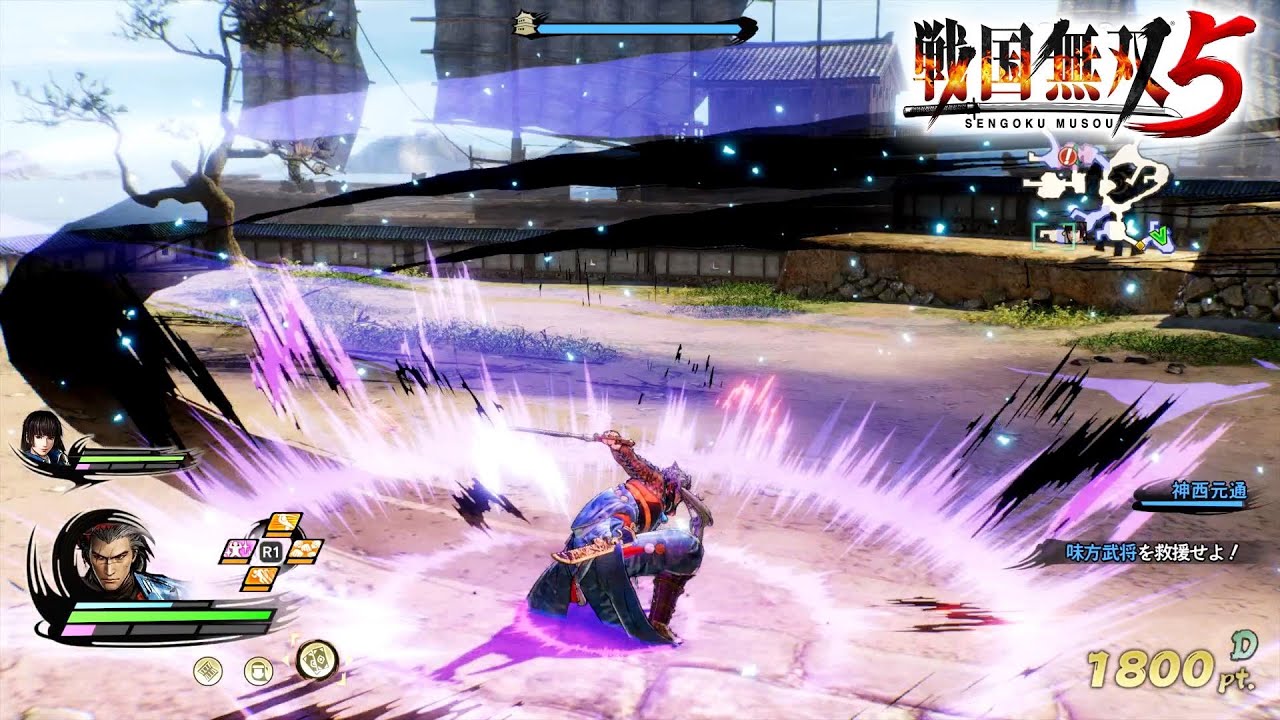 戦国無双5】服部半蔵 アクション「忍者刀」モーション【Samurai