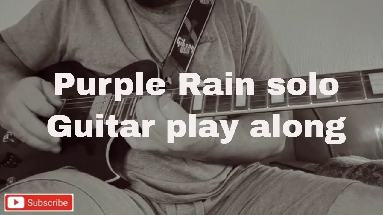 Purple Rain solo Guitar play along YouTube