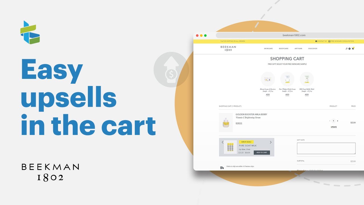 Adding upsells to the cart on Shopify with LimeSpot