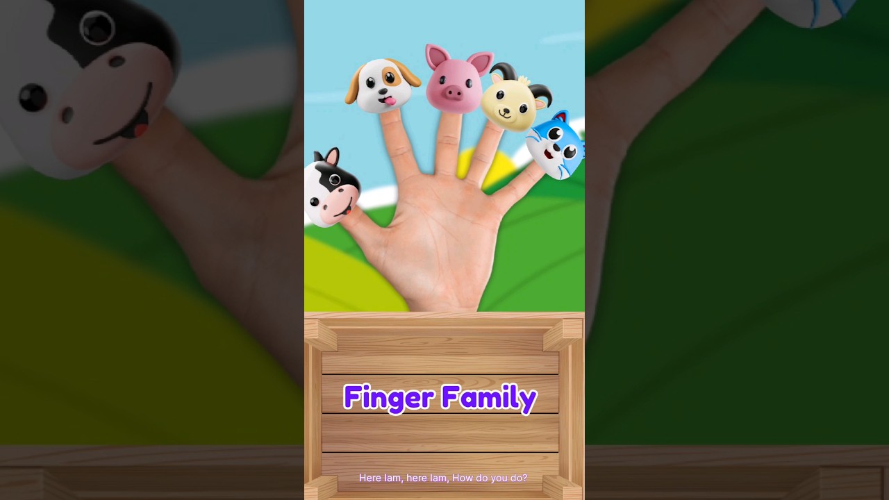 Finger Family Farm Animals | Nursery Rhymes | #kidssong #nurseryrhymes #fingerfamily