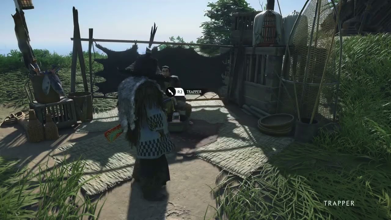 Ghost of Tsushima ⛺️ Where to buy iron and steel early game Act 1 * secret trapper location ps5*