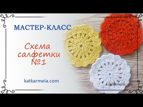 Маленькие салфетки крючком схемы с описанием под стакан