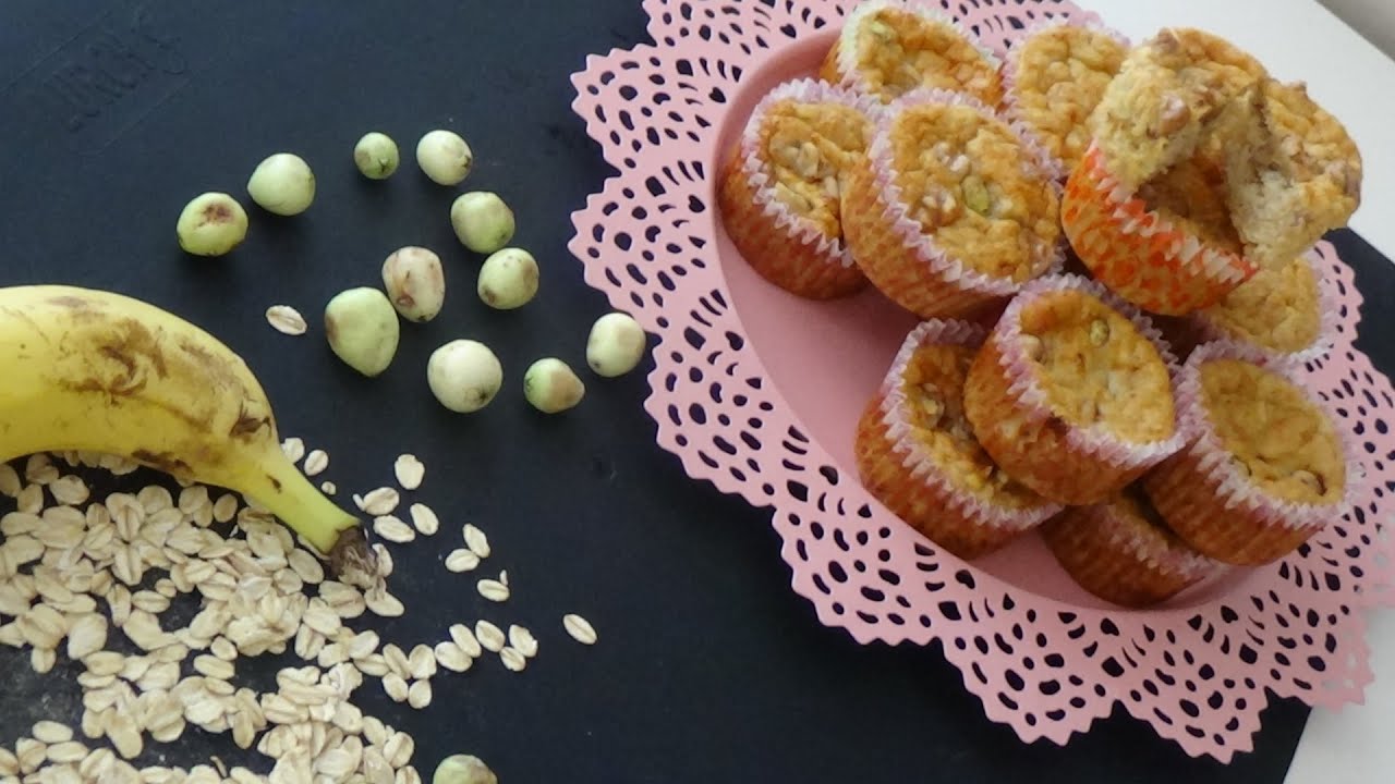 Yulaflı Muzlu Muffin Tarifi YouTube