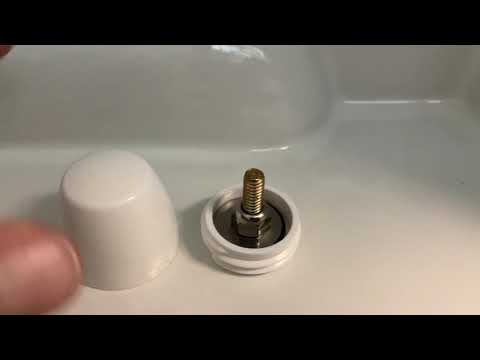 Toilet base screw caps that don't pop off