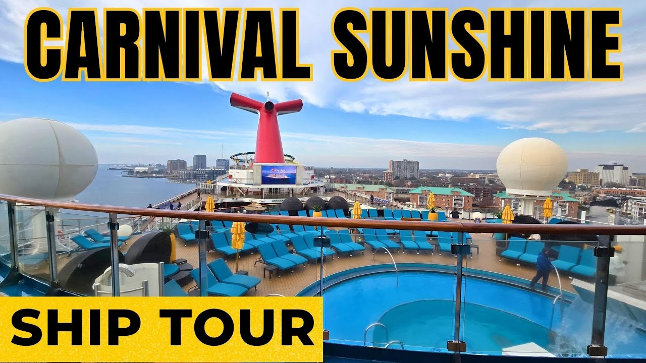 Carnival Sunshine Full Walkthrough Ship Tour