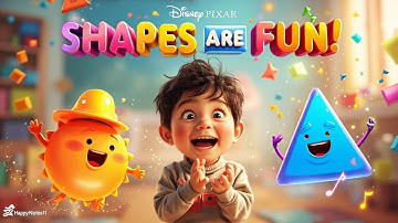 Shapes Are Fun! | Circle, Square, Triangle Song for Kids | Learn Shapes with HappyNotes11 🎵