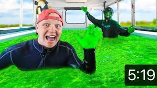 I Filled My School Bus With Slime!