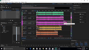 Audition 75 How to Apply Fades In and Out to Multiple Tracks at once in a Multi Track Session in Ado