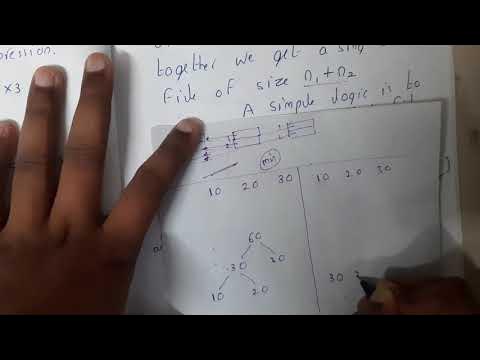 Lec 20 All About File sorting or optimal merge pattern with example ...