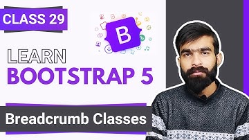 What are Breadcrumb Classes in Bootstrap Tutorial | Class 29 | Bootstrap full course in Hindi/Urdu