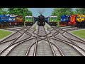 9 Train Simulator classic game video || Bumpy 3D Railroad Tracks || train Cartoon Video #railway