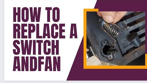 Masterbuilt gravity smoker repair - switch and fan