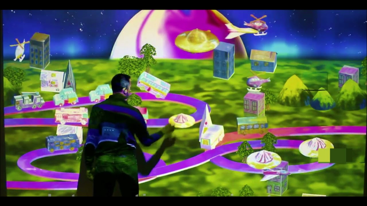 Sketch town interactive wall