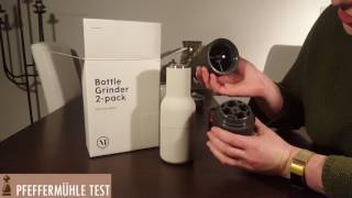 Menu Bottle Pfeffermühlen Unboxing & Praxistest -