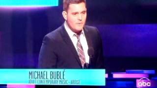 Michael Buble' wins Adult Contempoary Artist 2010 at the American Music Awards  11/21/10