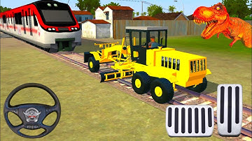 🔴BUS SIMULATOR INDONESIA GAMES - MOTOR GRADER DRIVING MOD - ANDROID GAMEPLAY #179 (3D Racing Game
