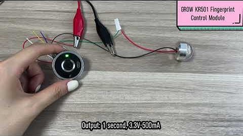 GROW KR501 Fingerprint Control Module With High Level Output Light Bulb Application Video