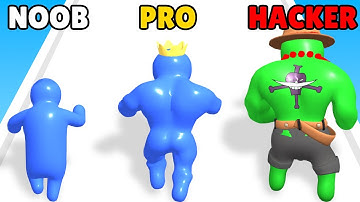 NOOB vs PRO vs HACKER in Blue Monster Run